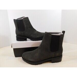 Nine West Women's Angelo Pull On Ankle  Bootie  5.5 M Grey Suede